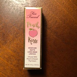 NEW Too Faced Peach Kiss Moisture Matte Lipstick